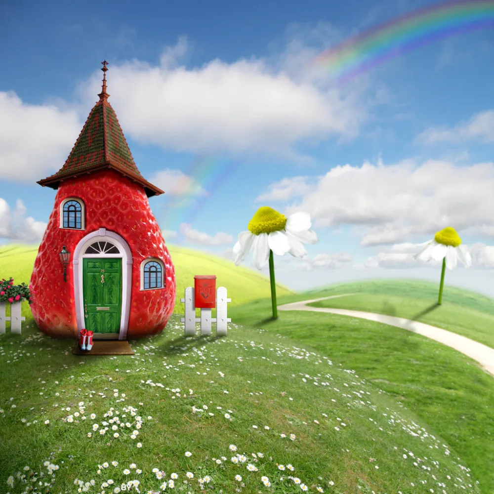 

Vinyl Custom Photography Backdrops Prop Digital Printed Fairy tale theme Photo Studio Background NTHU-401