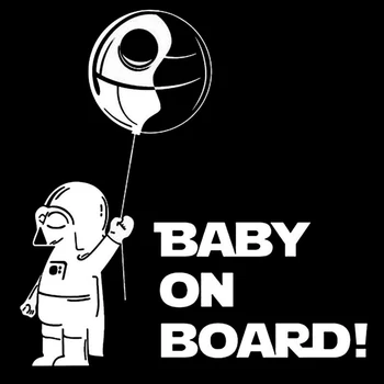 

Baby on Board Creative Auto Decal Car Bumper Body Decal Sticker Pattern Vinyl Car Styling Star Wars Cartoon Astronaut