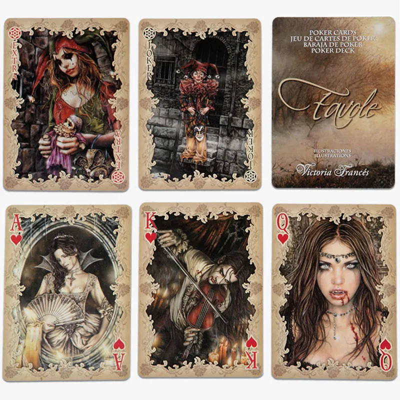 1pc Bicycle Favole Playing Cards Collectible Victoria Frances Underwor Magic Category Poker Cards Game for Professional Magician 1pc Bicycle Favole Playing Cards Collectible Victoria Frances Underwor Magic Category Poker Cards Game for Professional Magician
