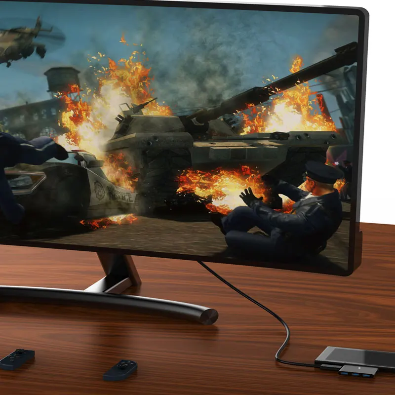 Uosible Dex станция для телефона samsung Thunderbolt 3 usb type-C док-станция к HDMI 4K адаптер для переключателя ined с разъемом PD USB3.0