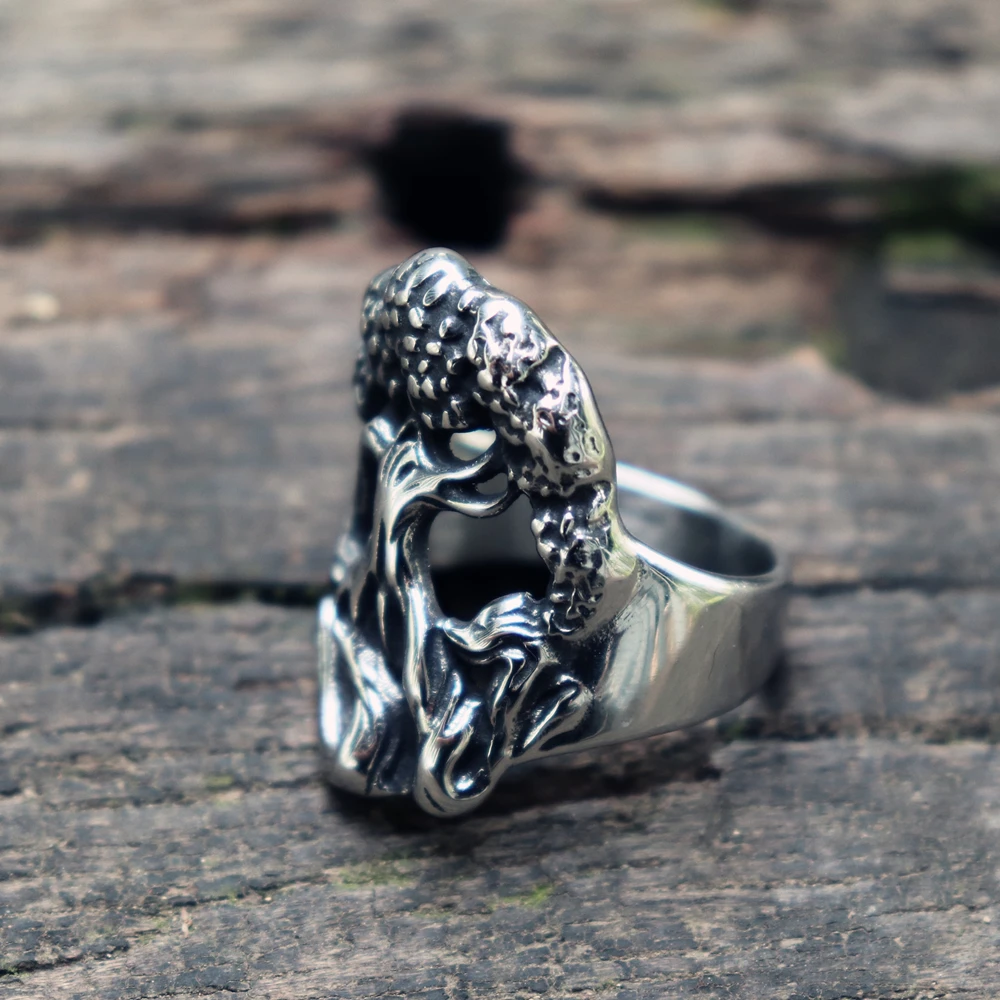 Скандинавские мифологические кольца из нержавеющей стали Yggdrasil, мужское кольцо викингов, скандинавские ювелирные изделия, подарок для Него