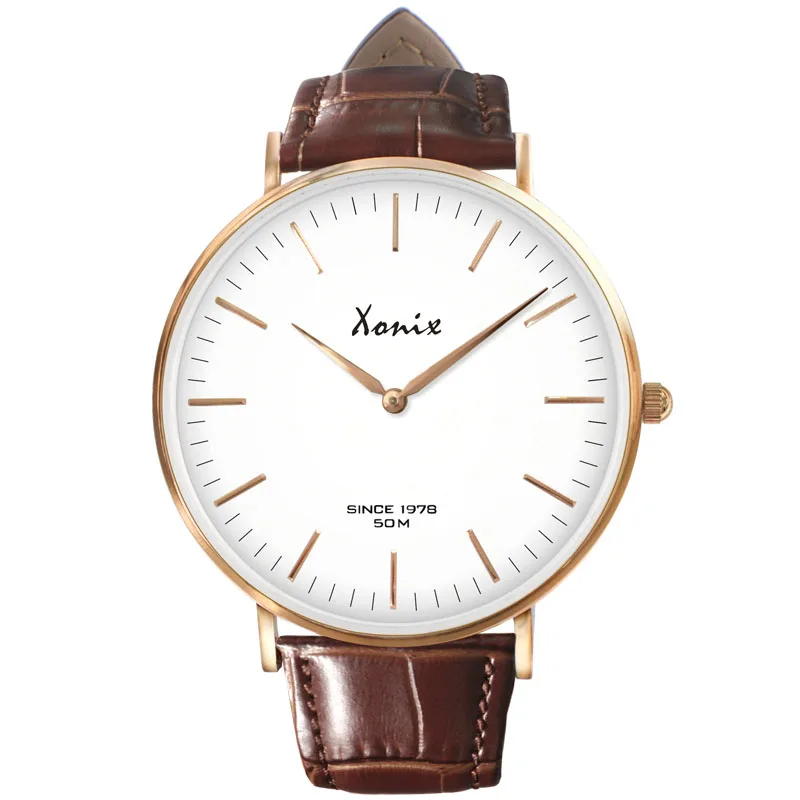 Men Watches Top Sports Style Brand Luxury Womage Fashion Quartz Watch Leather Stripe Nylon Band Women Wristwatch For Lady UT