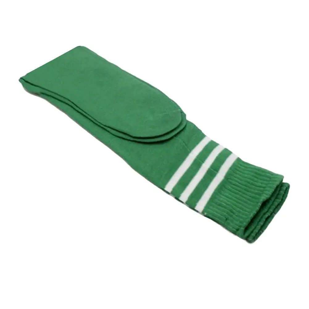 

Men Women 1 Pair Striped Stretch Football Soccer Sports Knee Length Long Socks New