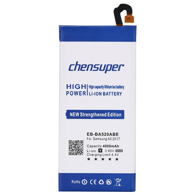 Chensuper 4000 мАч EB-BA520ABE для samsung A5 SM-A520F SM-A520F/DS SM-A520K SM-A520L SM-A520S Батарея