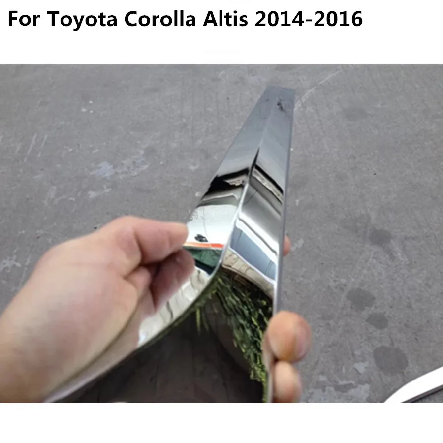 Автомобильный хромированный бампер из АБС пластика 4 шт. для toyota Corolla Altis 2014 2015