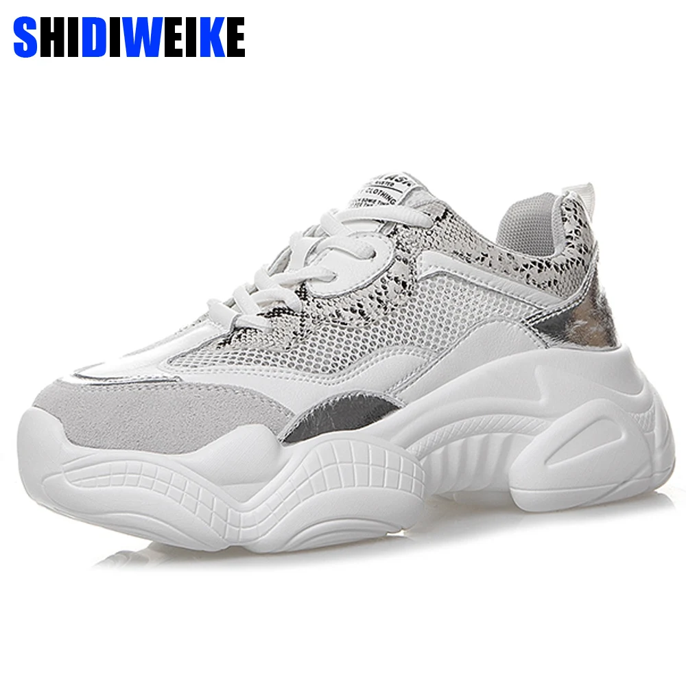 

2019 Spring Autumn New Women Casual Shoes Mesh Comfortable breathable Platform Woman Sneakers Ladies Trainers chaussure g352