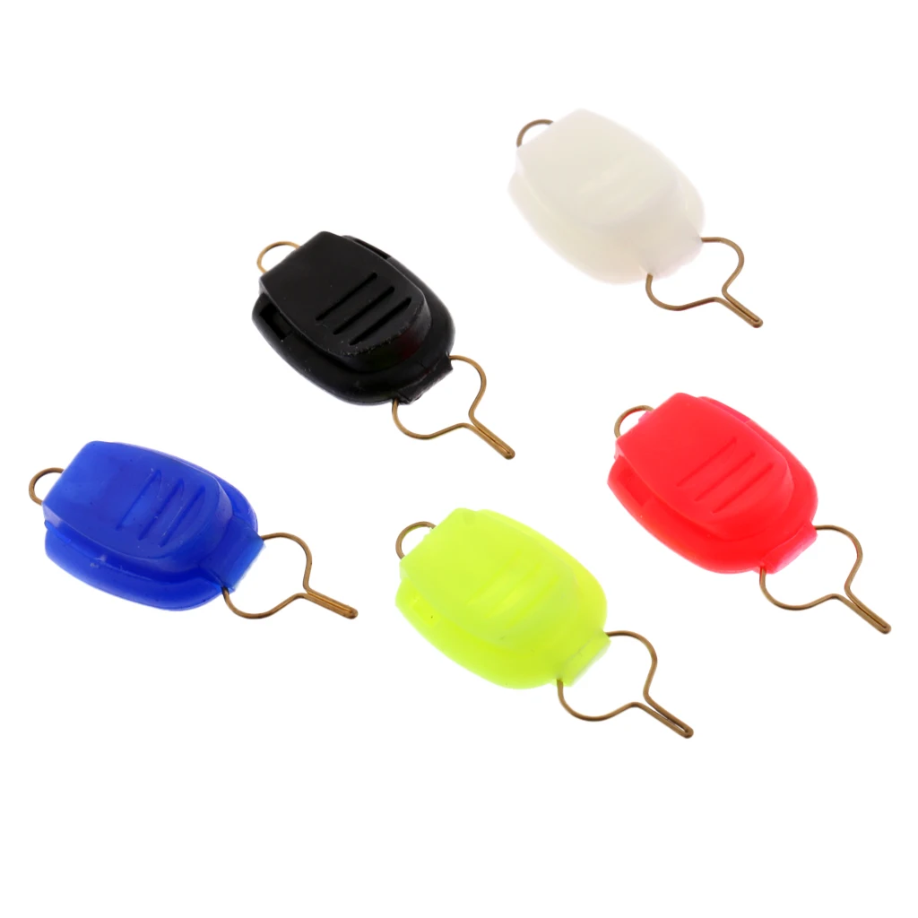 

5 Pieces Fishing Reel Line Clip Buckle Holder Line Stopper Keeper for Baitcasting Reel Drum Reel Color Randomly