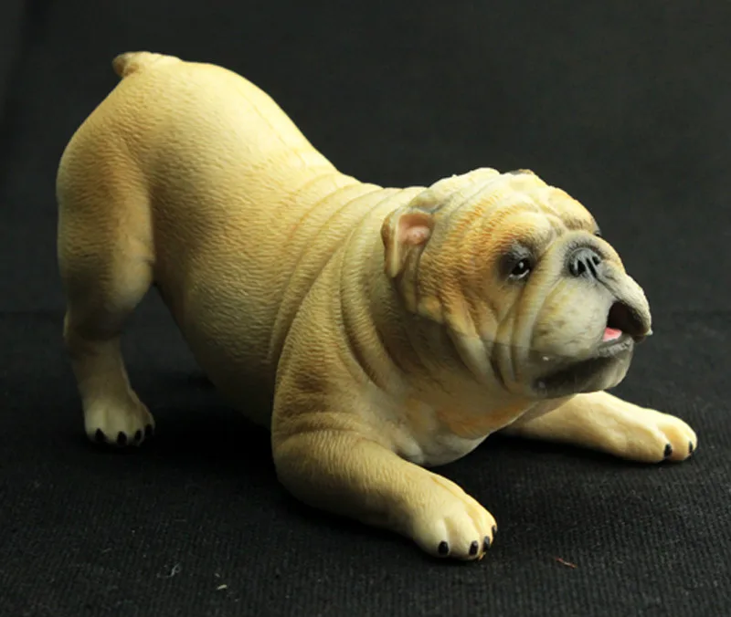 Pet Dog Bulldog Simulation Animal Model Action & Toy Figures Learning Education Gifts | Игрушки и хобби