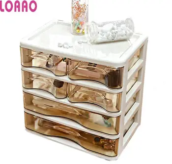 

High quality lady storage box makeup box home jewelry box case cosmetic storage organizer women