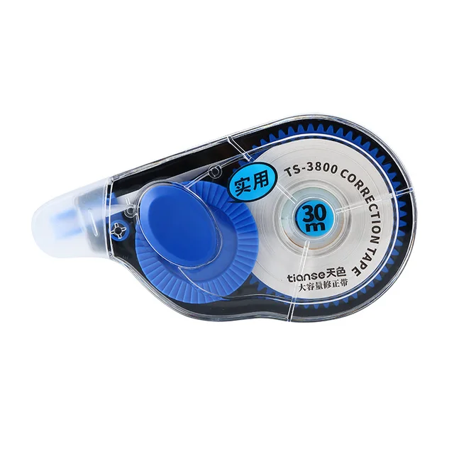 TIANSE 1pcs White Sticker Correction Tape 30 Meters Long Modification