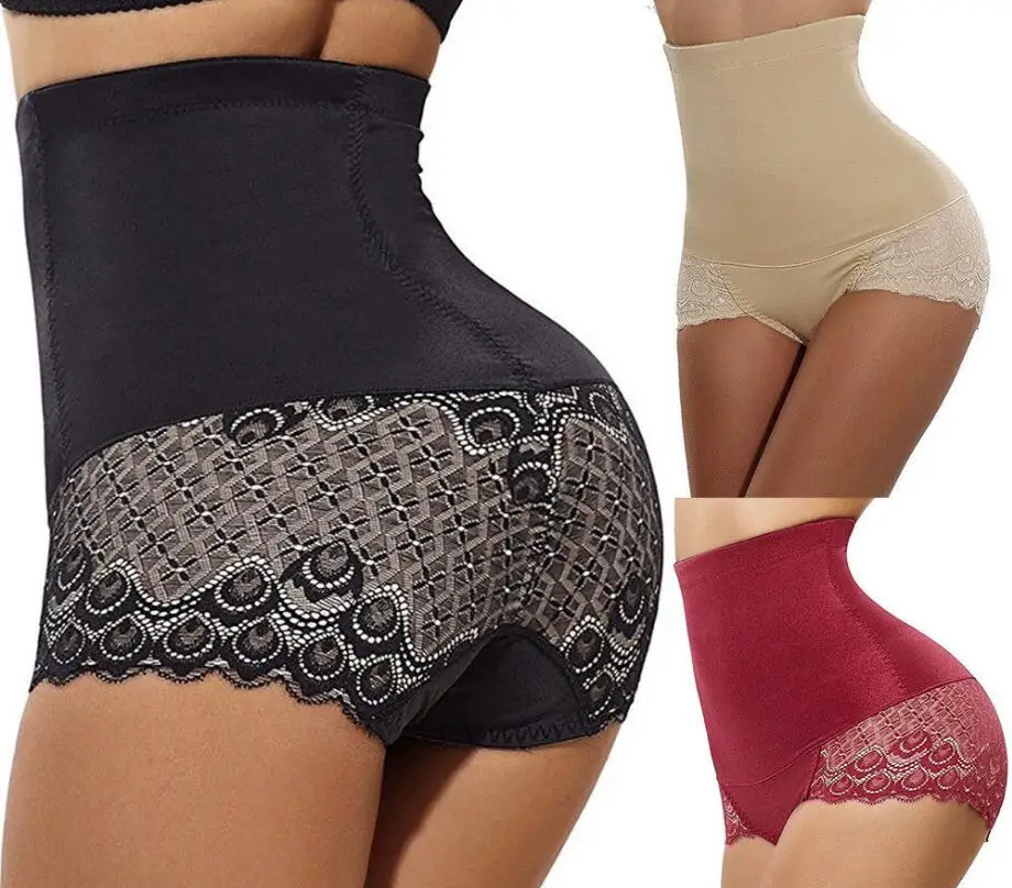 Women Body Shaper Control Tummy Slim Corset High Waist Lace Shapewear Underwear