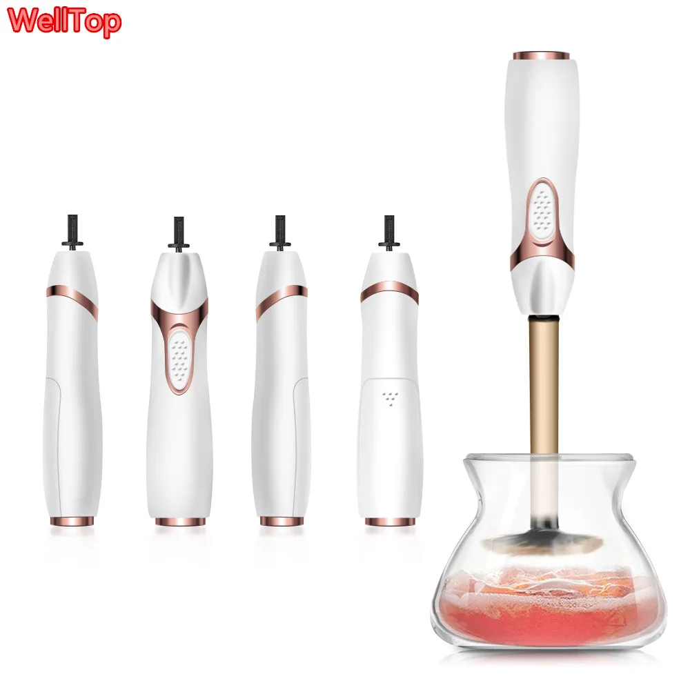 

Electric Makeup Brush Cleaner & Dryer Set Make Up Brushes Washing Tool Makeup Brushes Cleaner & Dry In Seconds Protect Bristle