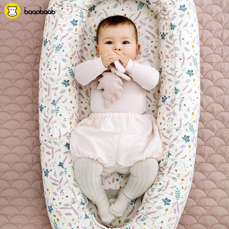 2018 New Pure Cotton Baby Nest Bed Toddler Size Nest Portable Crib Baby Crib Babynest For