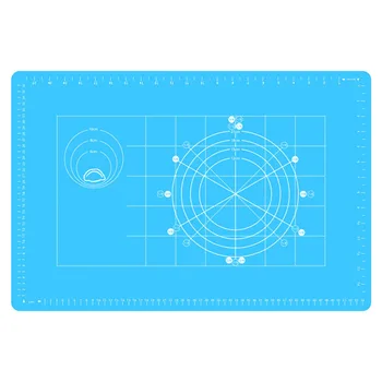 

60x40 cm Silicone Baking Mat for Pastry Rolling with Measurements Non-Stick Pastry Mat for Rolling Dough Kneading