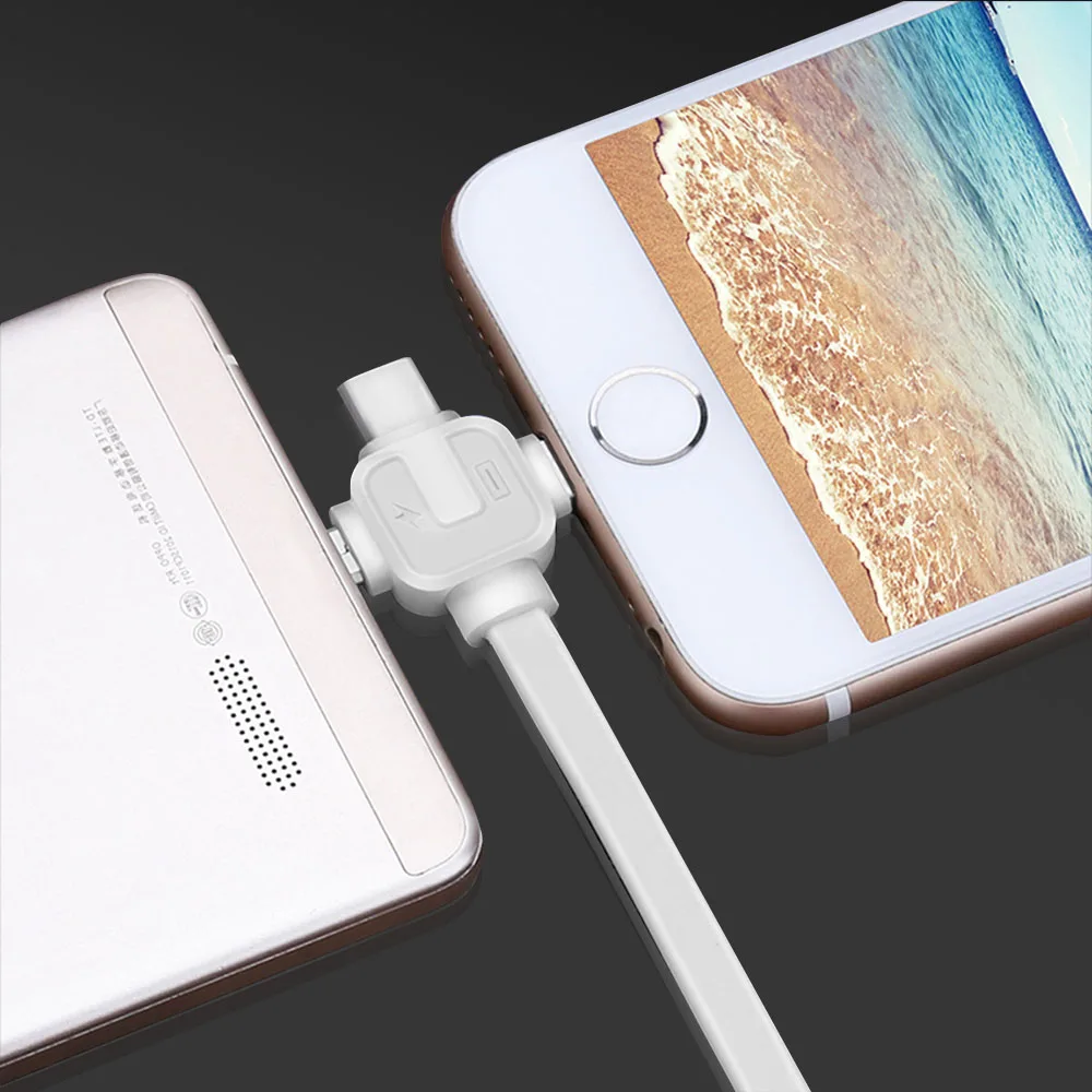 3 в 1 кабель для быстрой зарядки и синхронизации данных IPhone 7 8 6 Plus X Xiaomi TPE Micro USB Type C