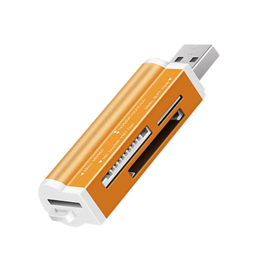 USB Card Reader Multi памяти Универсальный легче Форма для TF Micro SD MMC SDHC M2 Memory Stick MS Duo RS-MMC