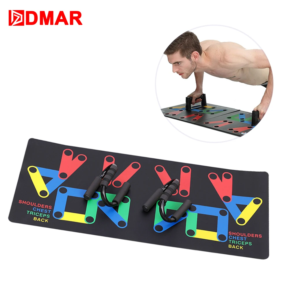 

DMAR 9 in 1 Push Up Board Rack Mat Body Building Fitness Exercise Tools Men Women Push-up Stands For GYM Training Drop Shipping