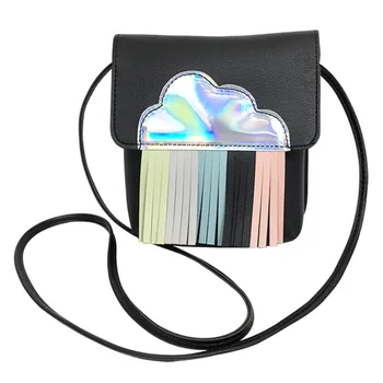 

New Elegant Shoulder Bag Women Wild Simple Messenger Bag For Girls Fashion Lady Fringe Cover Letter Mobile Messenger Bag K620