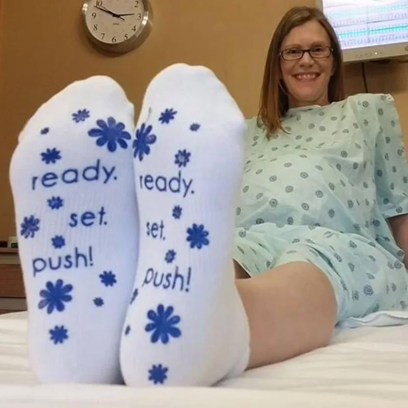 Luxury 3d Printed Ankle I'm Going To Be Mommy Cotton Labor and Delivery Socks Baby Shower Gift or Present for The Mom To Be