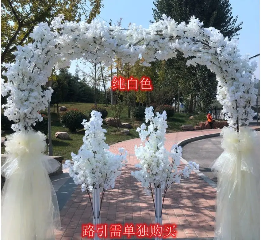 Новая свадебная симуляция вишни цветок дверь счастье порог Цветочная Арка Дверь полка открытие магазин празднования