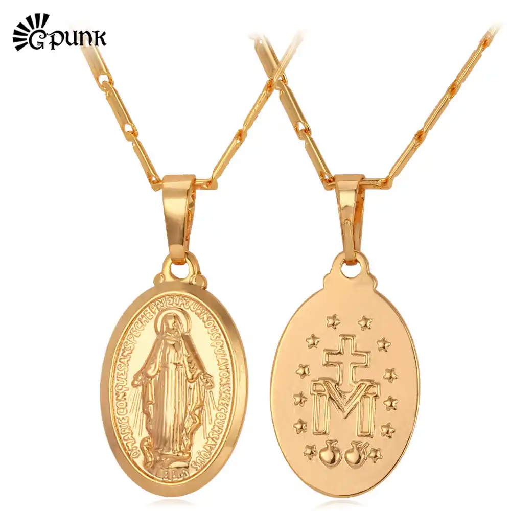 mary necklace pendant