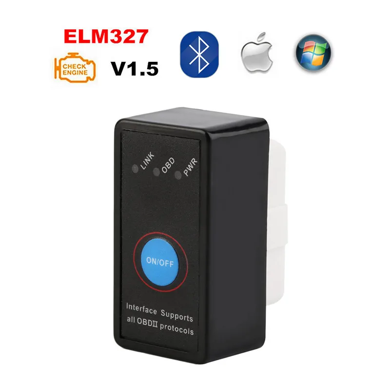 Горячие Мини ELM327 Bluetooth/Wifi V1.5/V2.1 OBD2 OBDII считыватель кодов ELM 327 Bluetooth Wifi для Android/IOS работа дизель J25C27