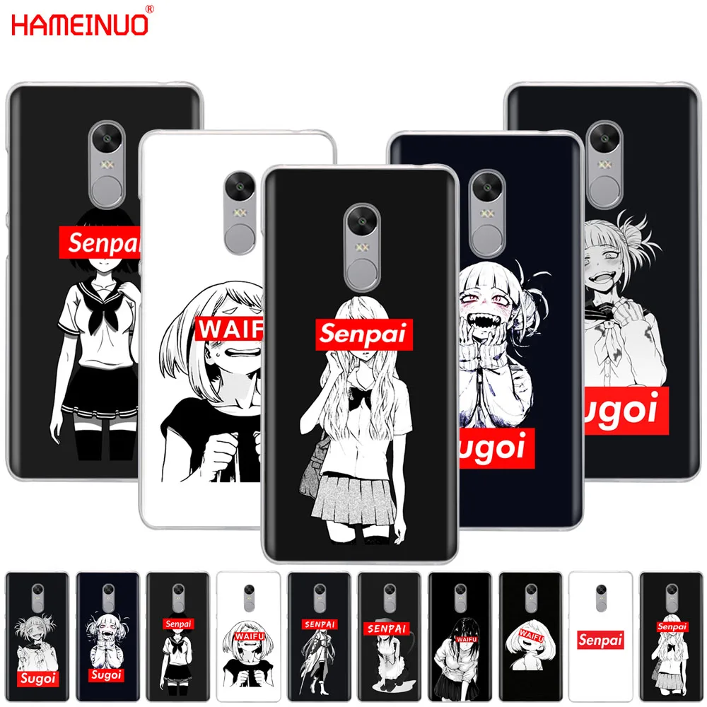 

HAMEINUO Sugoi Senpai Anime waifu Cover phone Case for Xiaomi redmi 5 4 1 1s 2 3 3s pro PLUS redmi note 4 4X 4A 5A