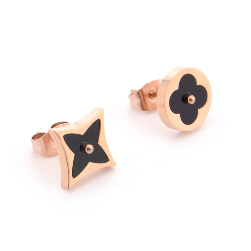 

Stud Earrings Korean Style Female Simple Stainless Steel Earrings for Women Fashion Boucle D'oreille Pretty Jewelry Brincos