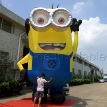 Free shipping giant inflatable minion,birthday party inflatable despicable me minion with blower sale