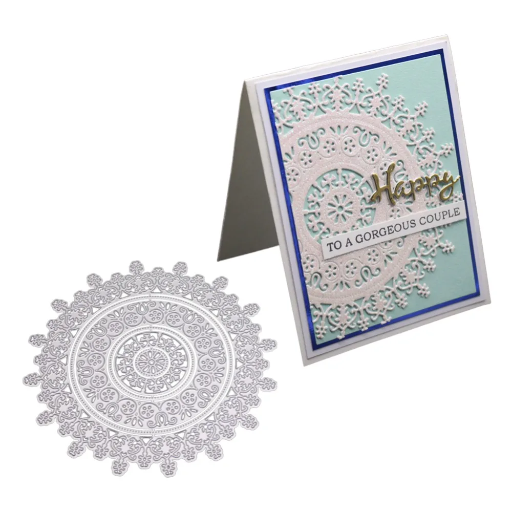 

Creative Circle flower Metal Cutting Dies Stencils For DIY Scrapbooking Embossing Paper Cards Die Cuts Photo Album Making Craft