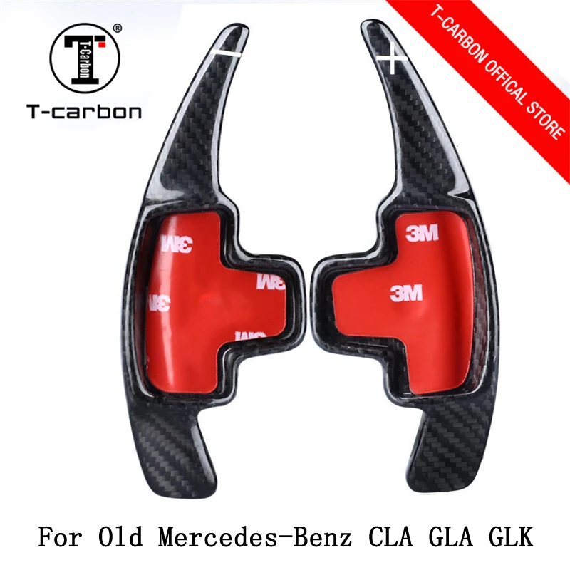 

Car styling Real Carbon Fiber Steering Wheel Shift Paddles For Old Mercedes-Benz CLA GLA GLK