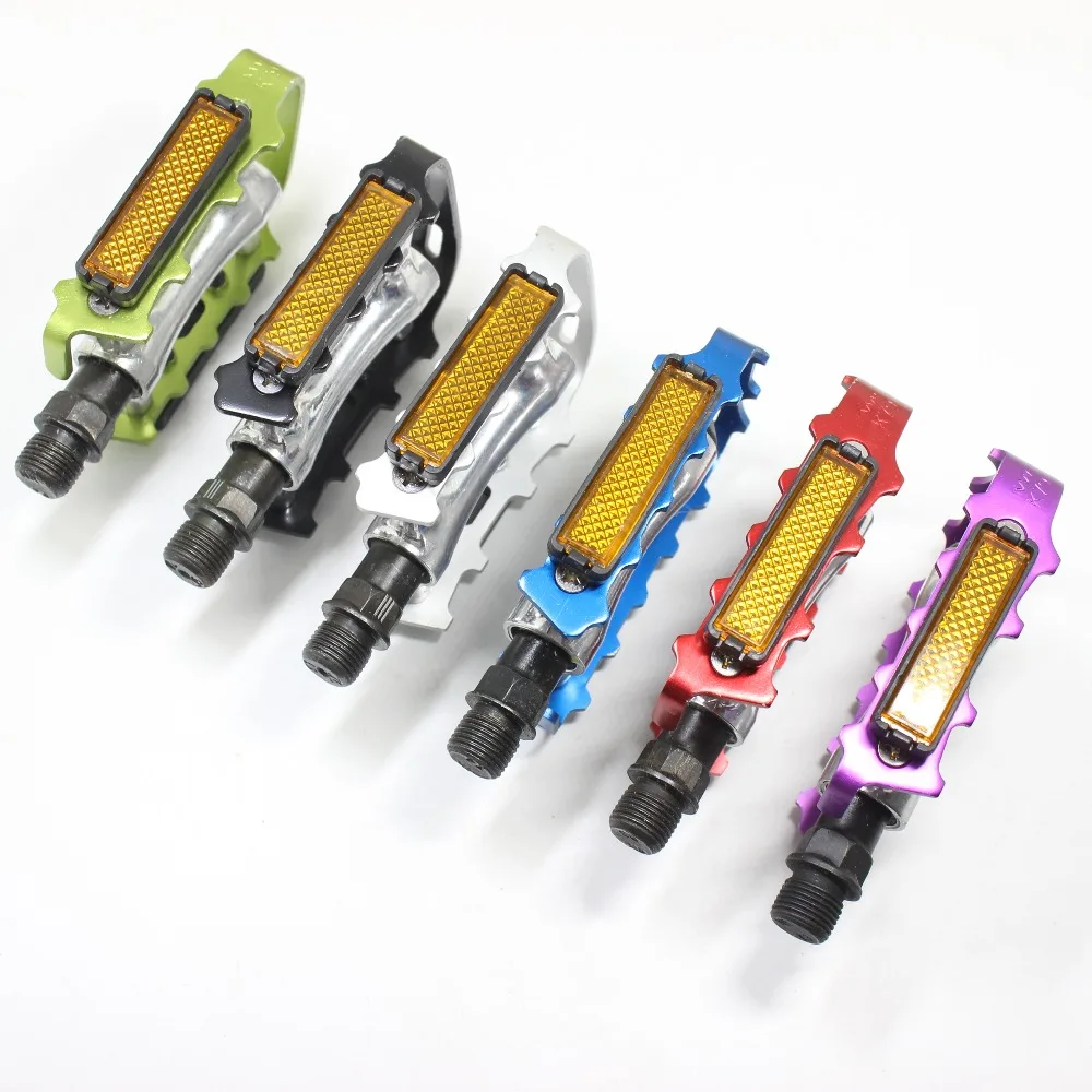 Black Blue Green Red Purple Silver Aluminum Alloy Flat Platforms Pedals