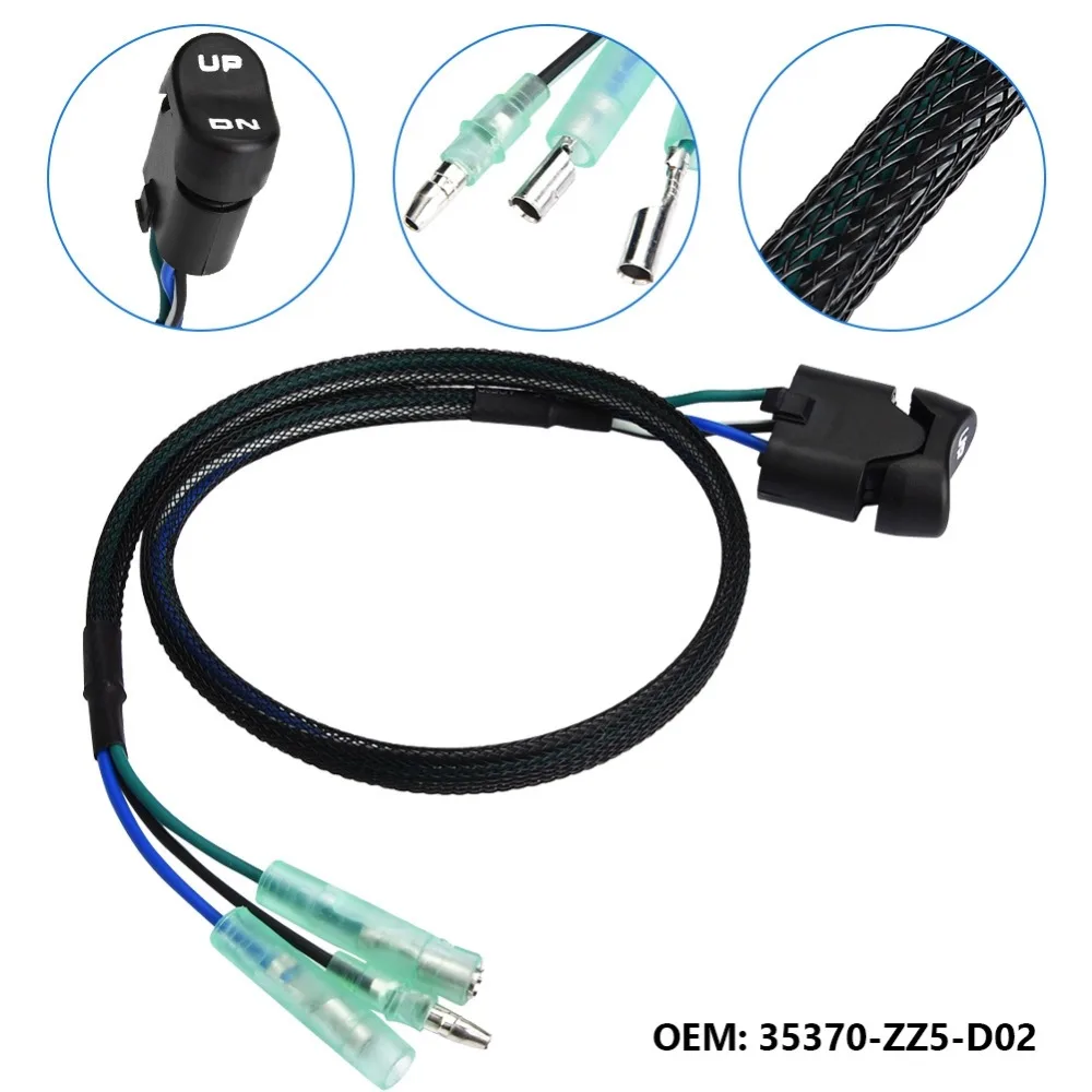 Лодочный мотор 35370ZZ5D02 35370-ZZ5-D02 power Trim& Tilt Switch для Honda подвесной боковой пульт дистанционного управления 24800-ZZ5-A22