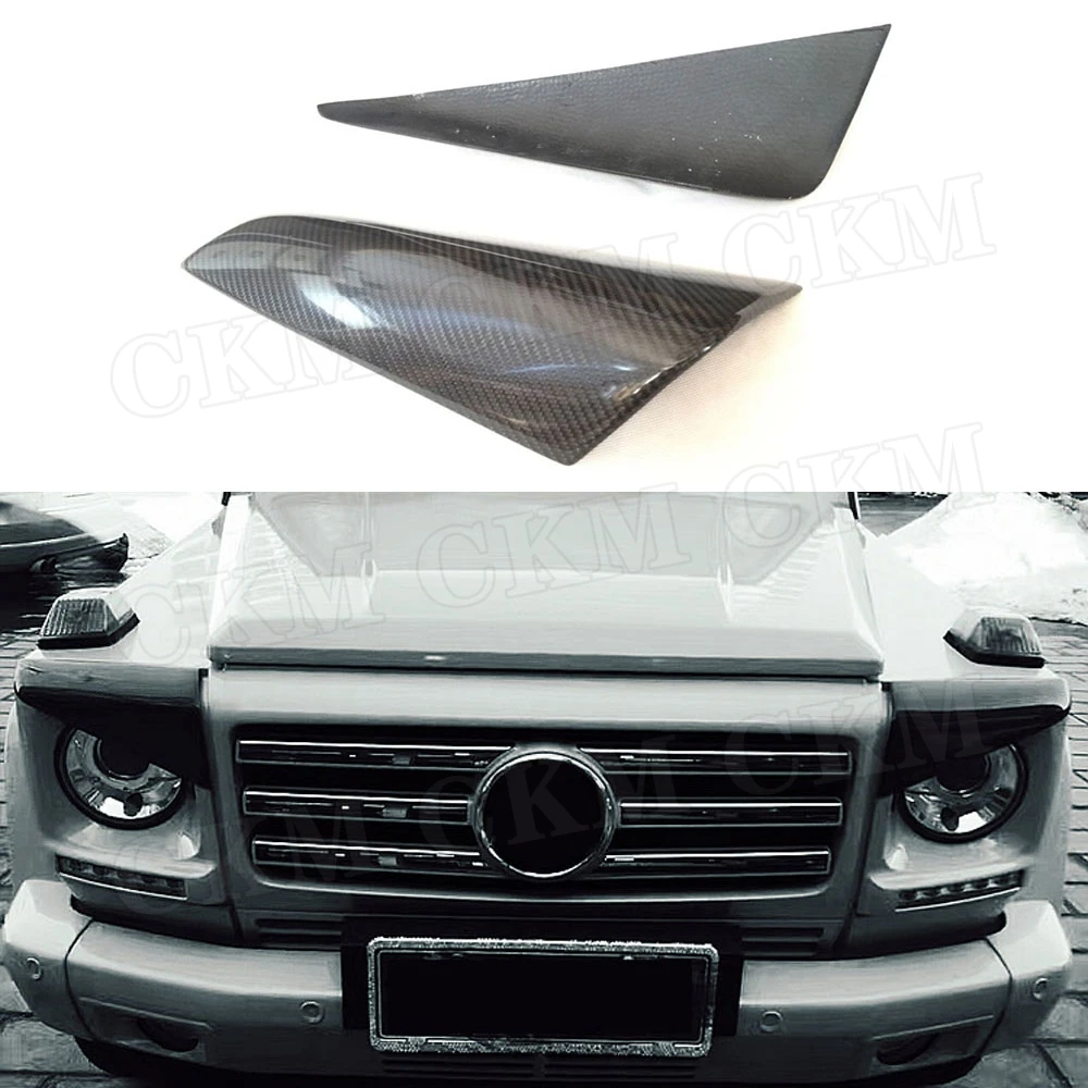Передняя лампа из углеродного волокна для бровей и век подходит Mercedes Benz G Class W463 G63