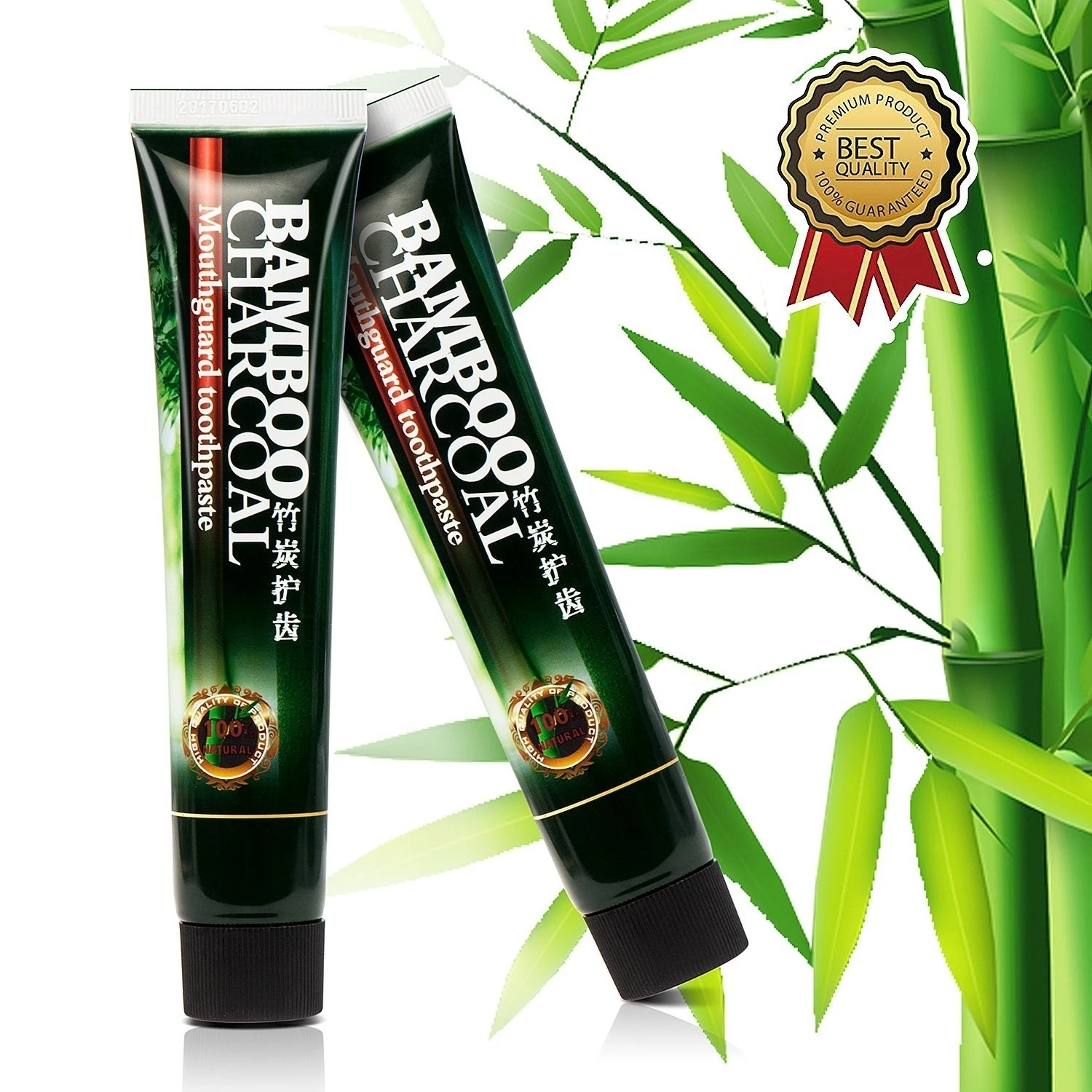 Charcoal Toothpaste, Activated Bamboo