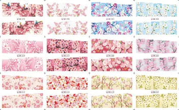 

UPRETTEGO 12 PACKS / LOT NAIL ART BEAUTY WATER DECAL SLIDER NAIL STICKER FLOWER CALLA CLOVER MORNING GLORY BN073-084