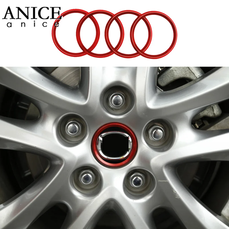 

4PC Wheel Center Hub Cap Logo Covers Shell trim Fit For Mazda3 Mazda6 cx-5 CX5 CX3 CX-8 CX8 cx-3 AXELA ATENZA