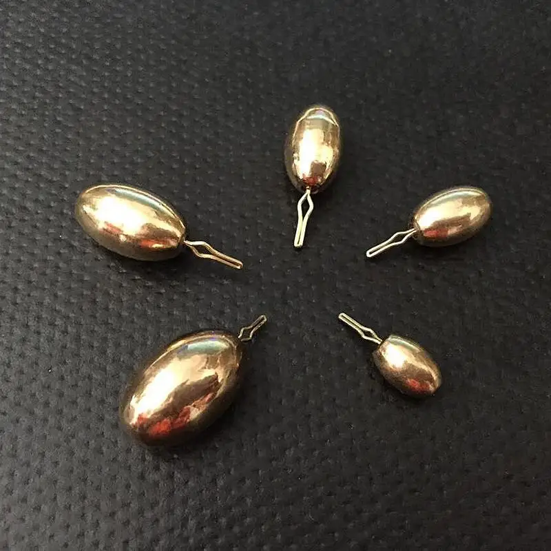 

5Pcs/Set copper sinker fishing swivels lead Rocky counterweight accessories fishing tackle sea rock fishing