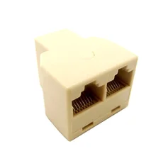 RJ45 Ethernet Cable LAN Port 1 to 2 Socket Splitter RJ45 Splitter Connector CAT5 LAN Ethernet Splitter Adapter 8P8C Network