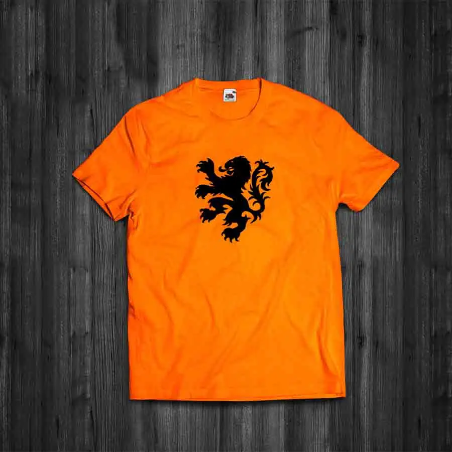 

T Shirt Netherlands Classic Lion Holland Dutch Retro Rugby Amsterdam Soccer Men 2019 Summer Male O-Neck T Shirts