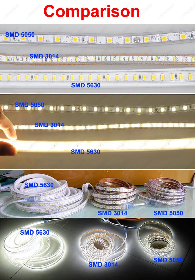 Medidores Super-brilhante Flexível Tira Leds Impermeável Suave Lâmpada Plug 63 Led Luz 2 Tiras de LED