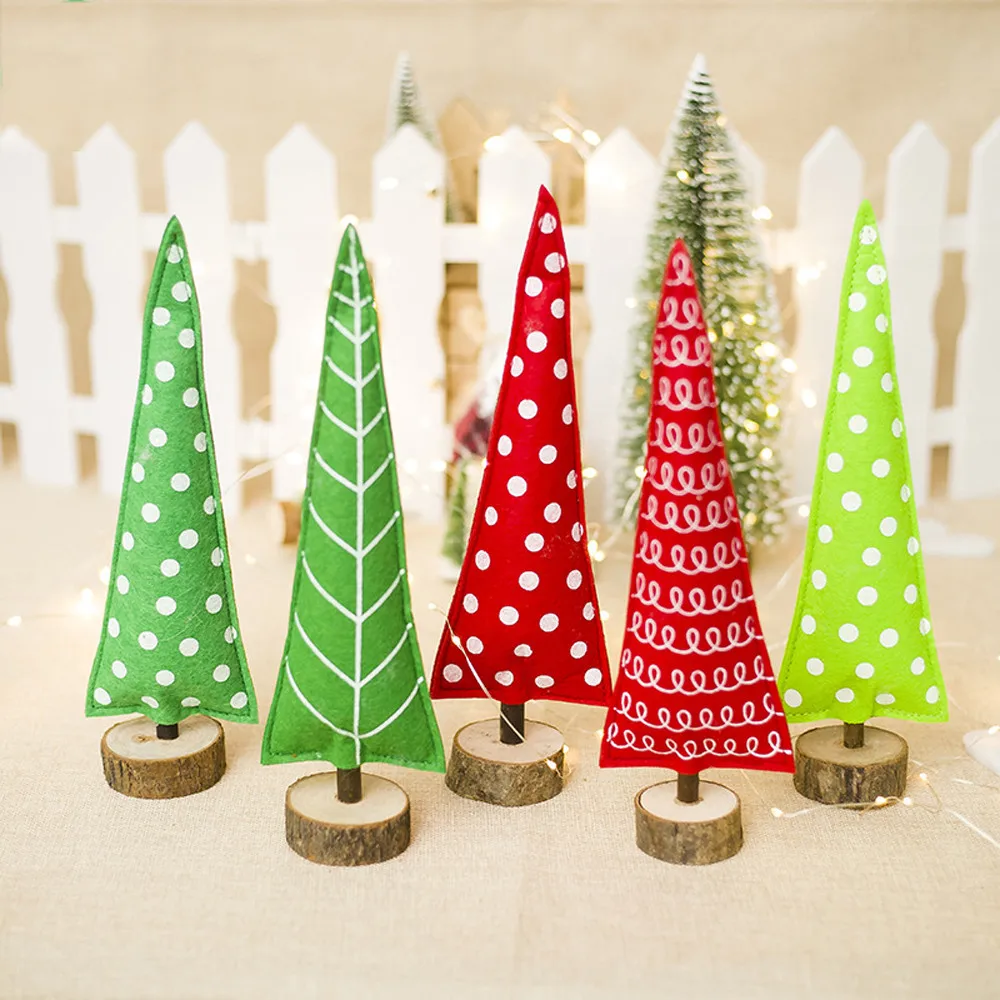 

New year 2019 Xmas decoration Merry Christmas Tree Cloth Desk Decoration Toy Doll Gift decor for the Noel 2018 gift christmas