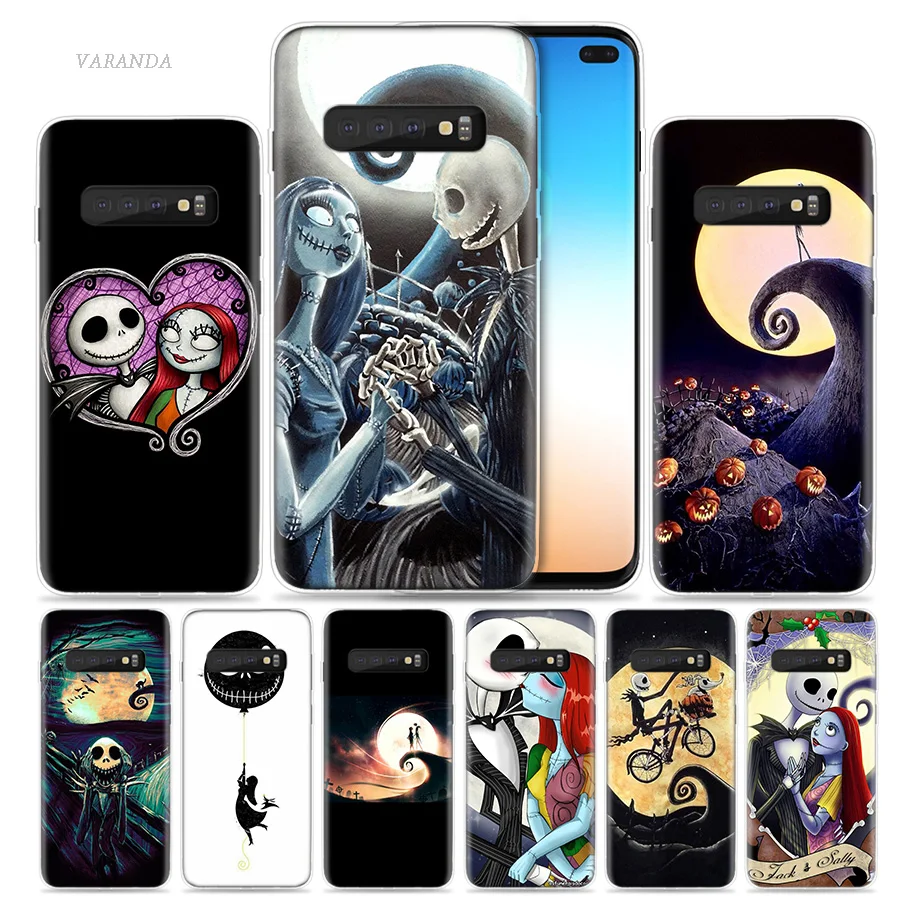 

Jack Skellington Case for Samsung Galaxy S8 S9 S10 5G S10e S7 Note 8 9 10 J4 J6 Plus J5 J8 2018 J3 Silicone Cas Anime Phone Bags