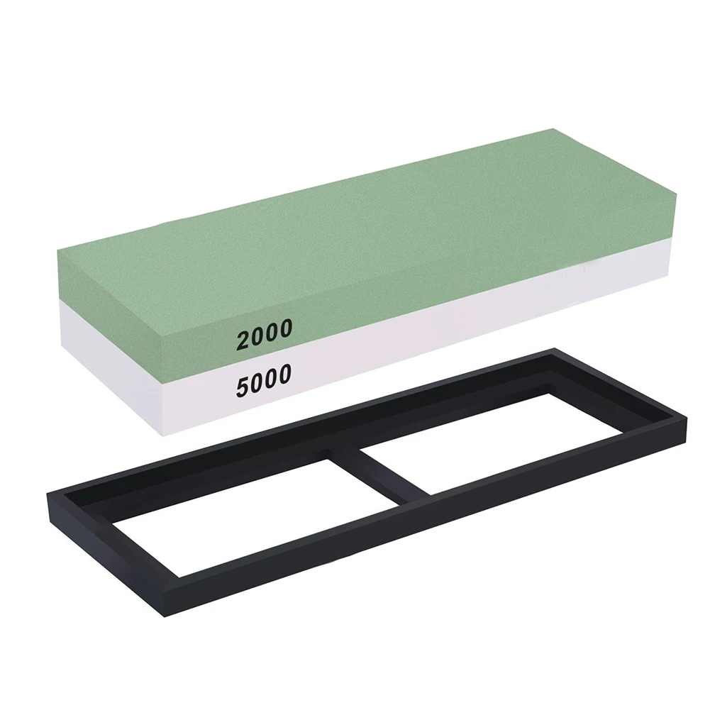 

Whetstone, Double-Sided Knife Sharpening Stone Set Grit Knife Sharpener Combination Waterstone Kits with Non-slip Sili