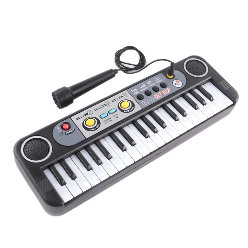 

Musical Instruments Toys With Microphone Learning Educational For Children Beginners Gifts Mini 37 Keys Electone Keyboard