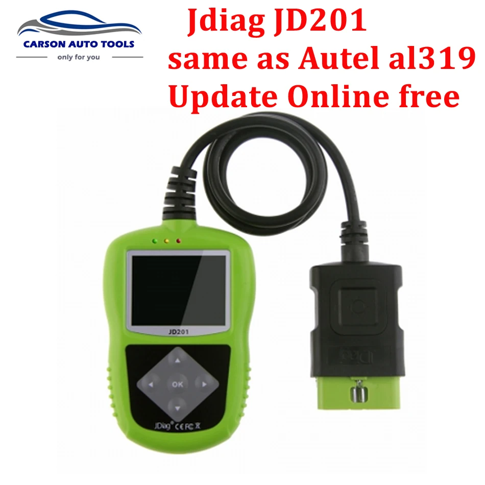 Считыватель кодов JDiag JD201 для OBDII/EOBD/CAN Autel Autolink AL319 Автомобильный сканер с той же