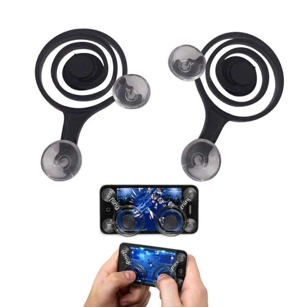 2 Pcs Game Joystick Mobile Phone Game Mini Rocker Touch Screen Joypad