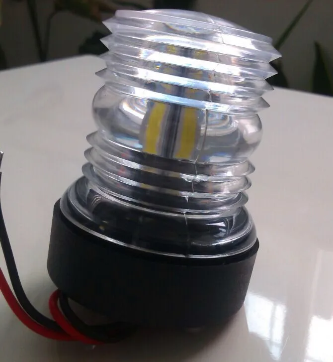 Marine Boat Yacht 360 Degree LED Navigation Light 12V White Plastic All