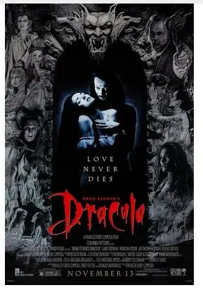 

BRAM STOCKER'S DRACULA (1992) Art Wall Decor Silk Print Poster