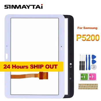 

P5200 Touch Panel For Samsung Galaxy Tab 3 P5200 P5210 P5220 10.1" Screen Tablet Glass Replacement free shipping +Adhesive+tools